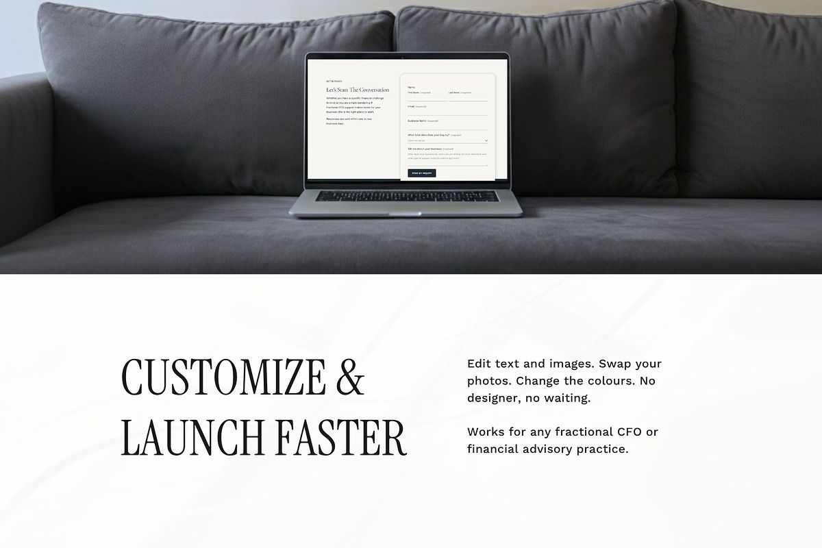 Financial Advisor Website Template, a Squarespace Template by Pretty Boss Designs (Photo 5 of 6)