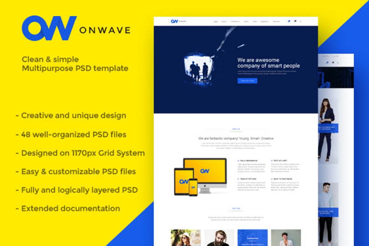 OnWave — Multipurpose PSD Template, a Websites & App Template by ScienteCraft (Photo 51 of 51)