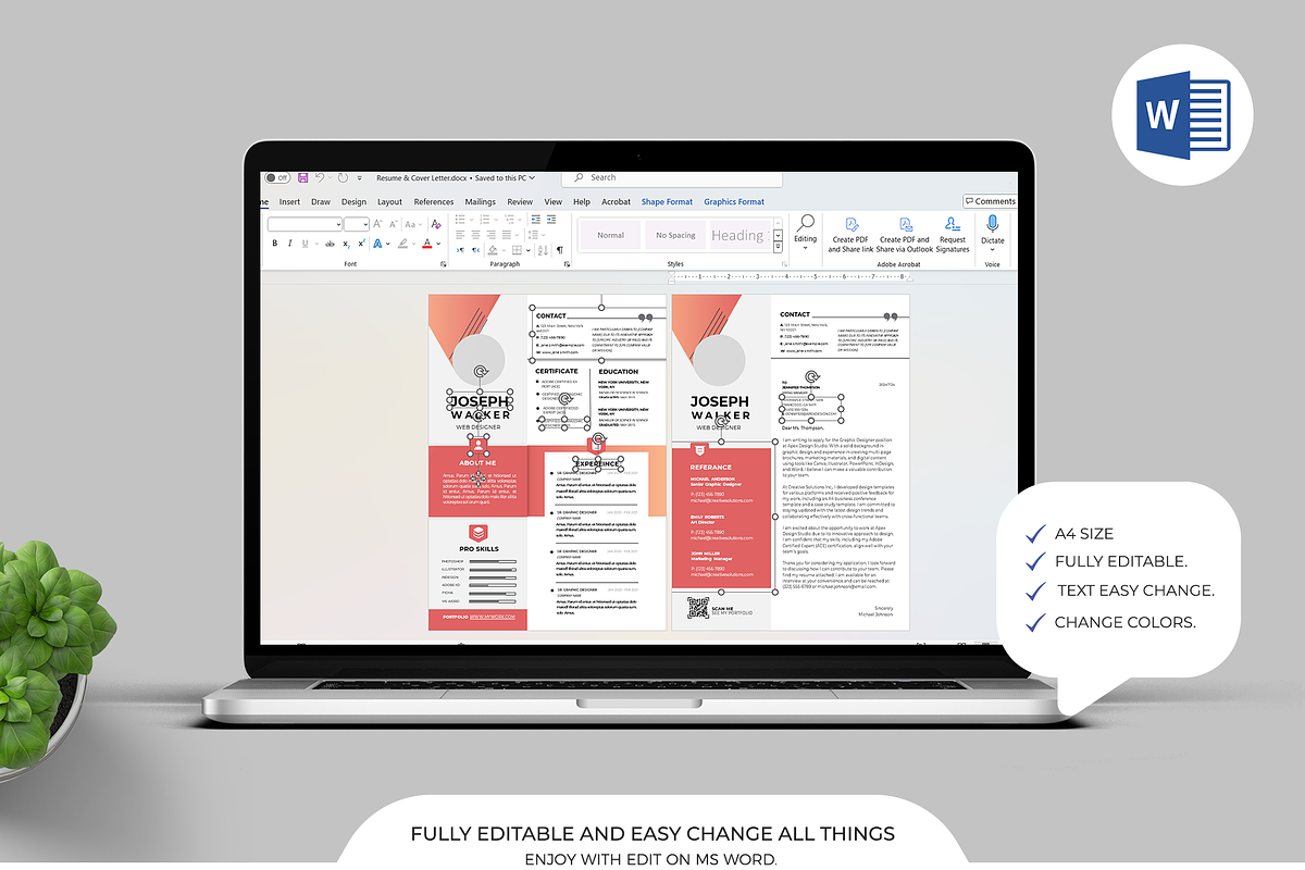 Resume Canva Template | Word, a Resume Template by Template Zone (Photo 6 of 6)