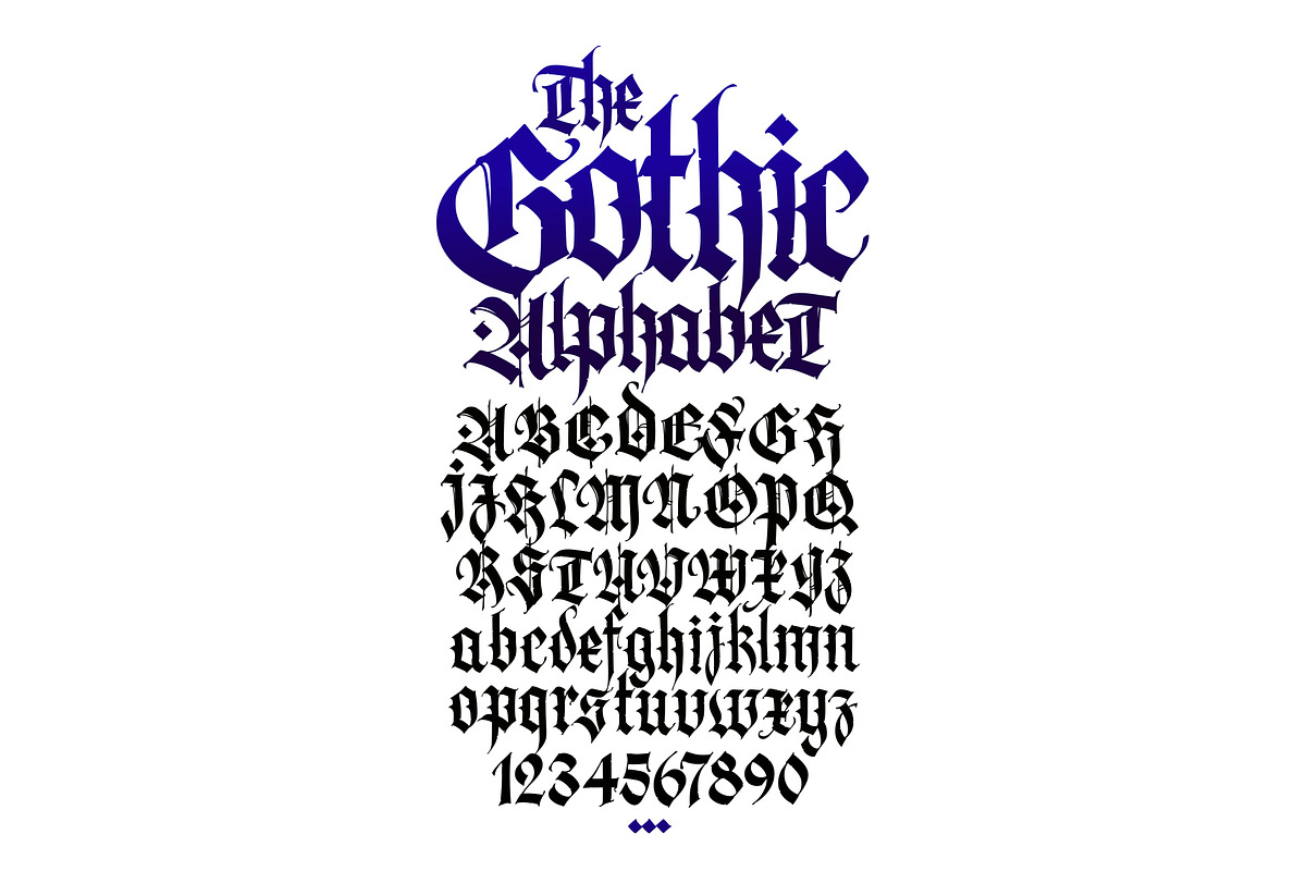 Gothic vector letters, an Object Graphic by GeekClick (Photo 6 of 7)