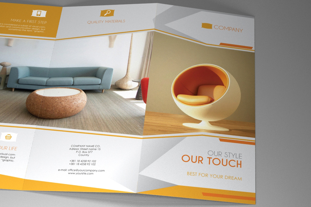 Indesign Brochure Furniture - orange, a Brochure Template by RudanStudio (Photo 4 of 8)