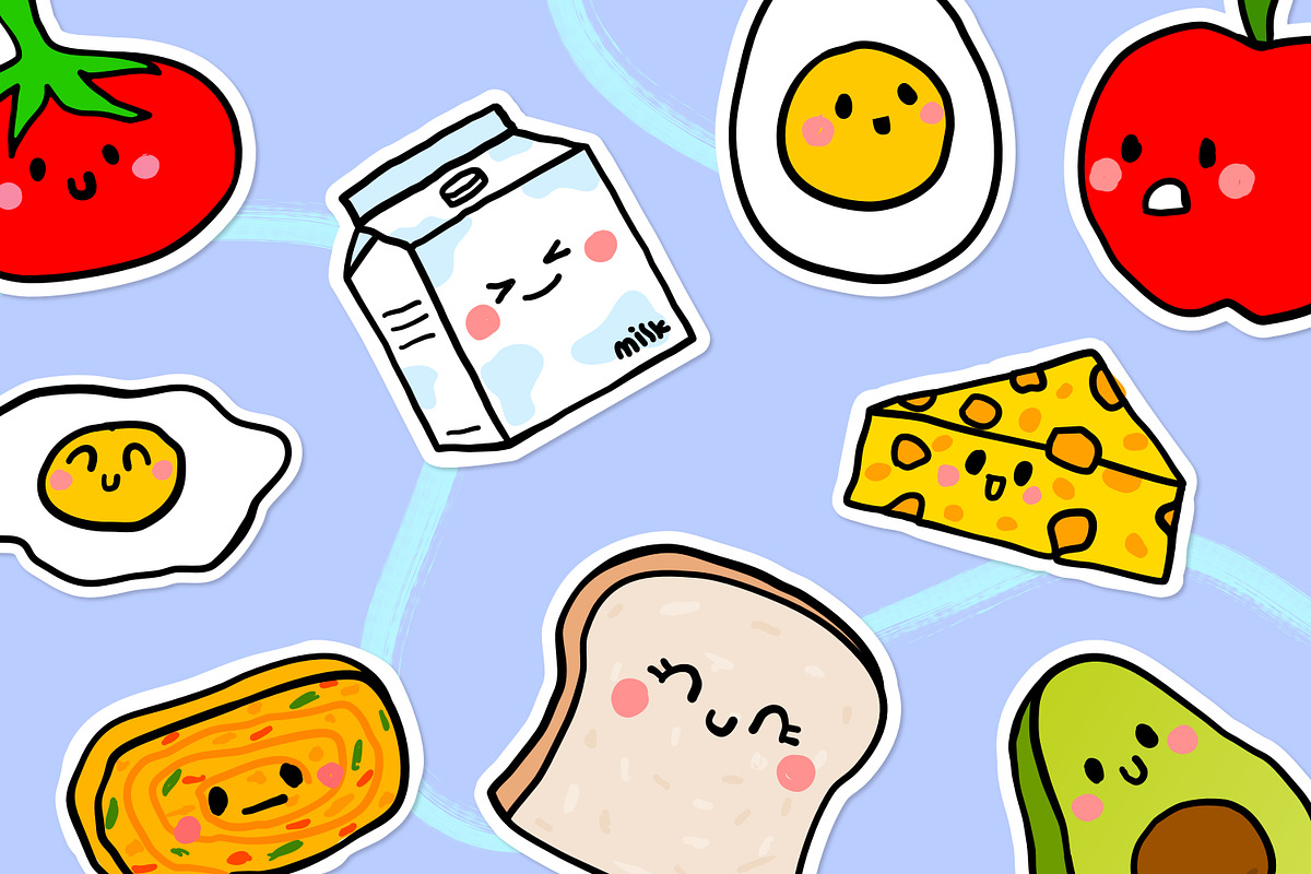 Healthy Friends Character, a Food Illustration by Cruizy & Co (Photo 4 of 6)