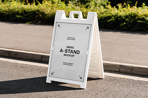 Outdoor A-Stand Mockup, a Product Mockup by Design Squad