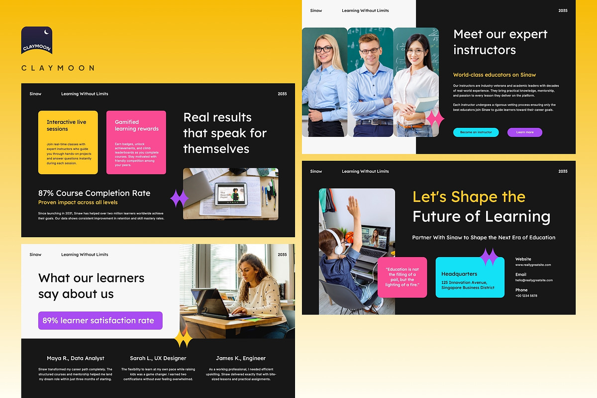 Online Learning Platform PowerPoint, a Presentation Template by Claymoon Lab (Photo 7 of 7)