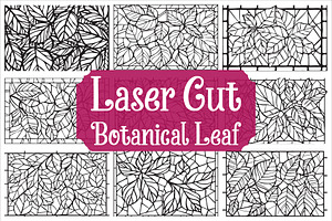 Laser Cut Leaf Design Collection, an Illustration by yasushie