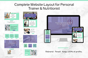 Personal Trainer Canva Website, a Landing Page Template by Digital Content Mix (Thumbnail 4 of 6)