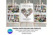 Funeral Heart Collage Templates, a Stationery Template by Coral Beauty (Thumbnail 1 of 5)