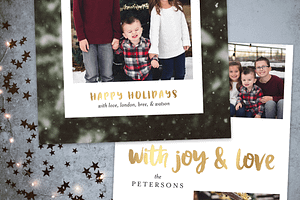 Holiday Christmas Card Template VI