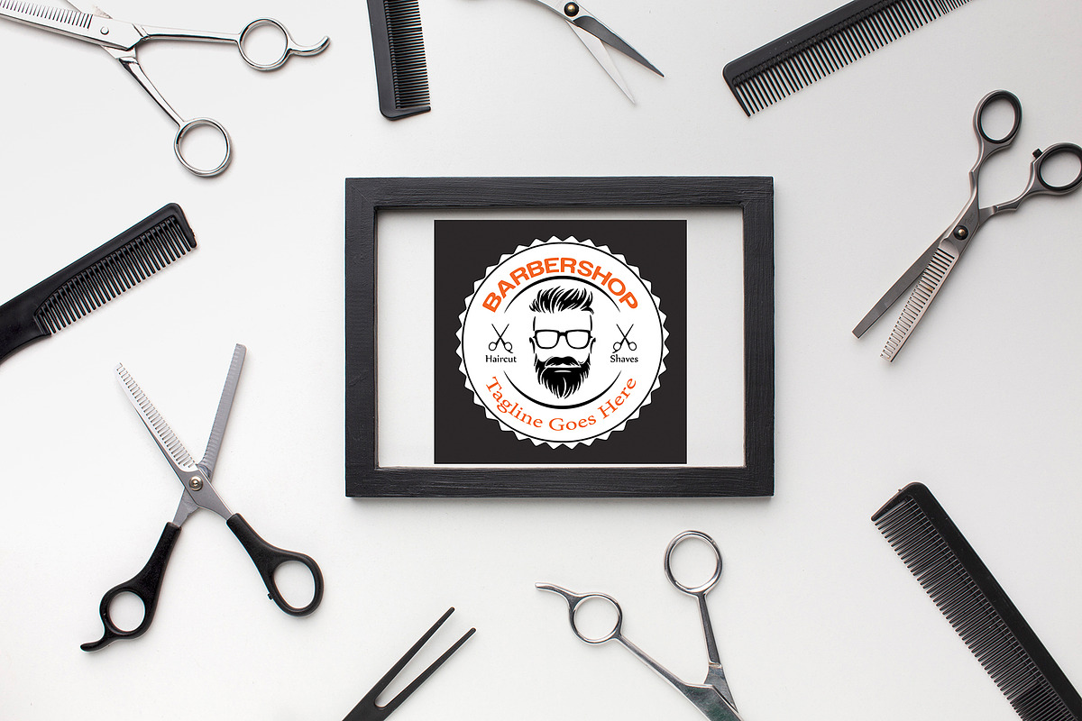 Luxury Barbershop Logo Design, a Branding & Logo Template by YUDesignStore (Photo 5 of 8)