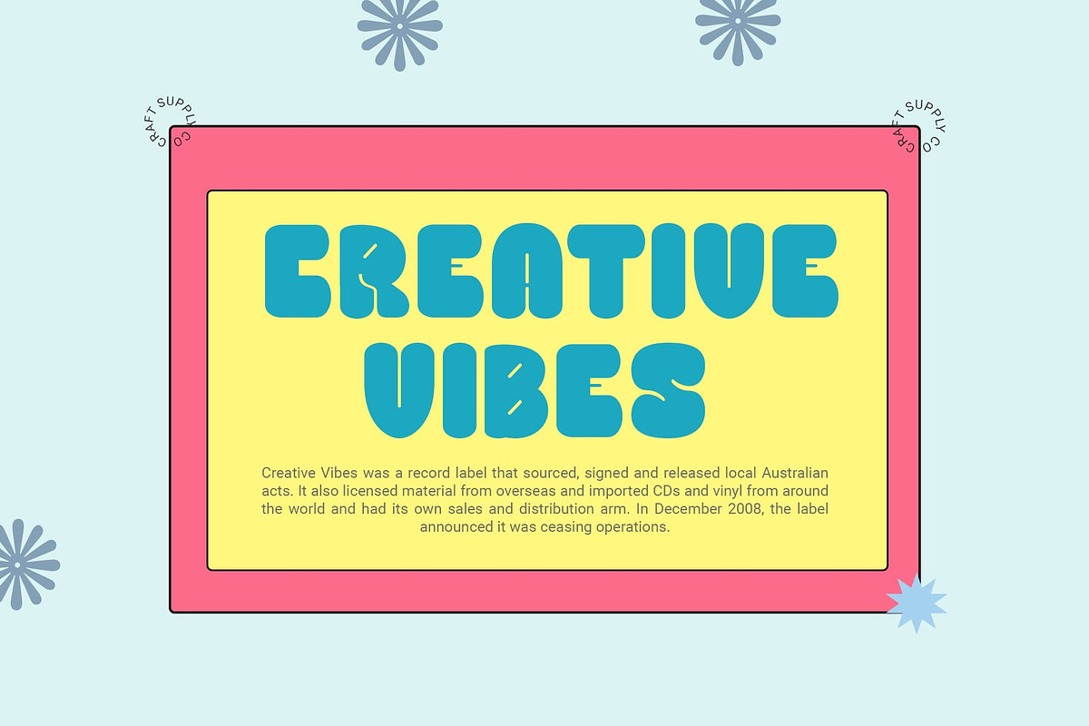 Benicio – Playful Font, a Sans Serif Font by Craft Supply Co. (Photo 7 of 8)
