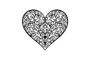 Ornamental Heart Silhouette Bundle, an Illustration by jahid234 (Thumbnail 16 of 31)