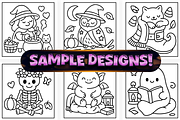 Bold Easy Comfy Halloween Coloring, a Seasonal Illustration by Craftsbeefy (Thumbnail 3 of 4)