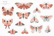 Moon Garden pattern & clipart, a Pattern Graphic by @olga.angelloz (Thumbnail 7 of 16)