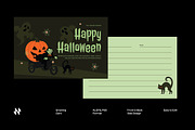 Halloween Spooky Party Greeting Card, a Card Template by Neermana (Thumbnail 1 of 4)