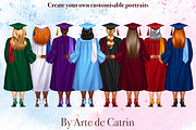 University Graduates Girls Plus Size, a Graphic by ArtedeCatrin (Thumbnail 4 of 10)