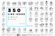 +350 Line Business Icons Collection, an Outline Icon by Anna Ozerina (Thumbnail 1 of 9)