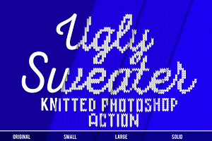 Ugly Christmas Sweater Photoshop Act