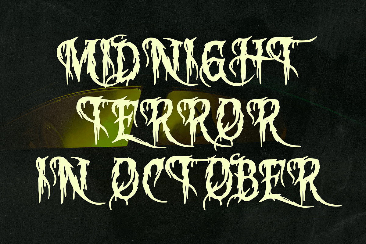 Bloody Corpse, a Blackletter Font by HATFSTUDIO (Photo 6 of 8)