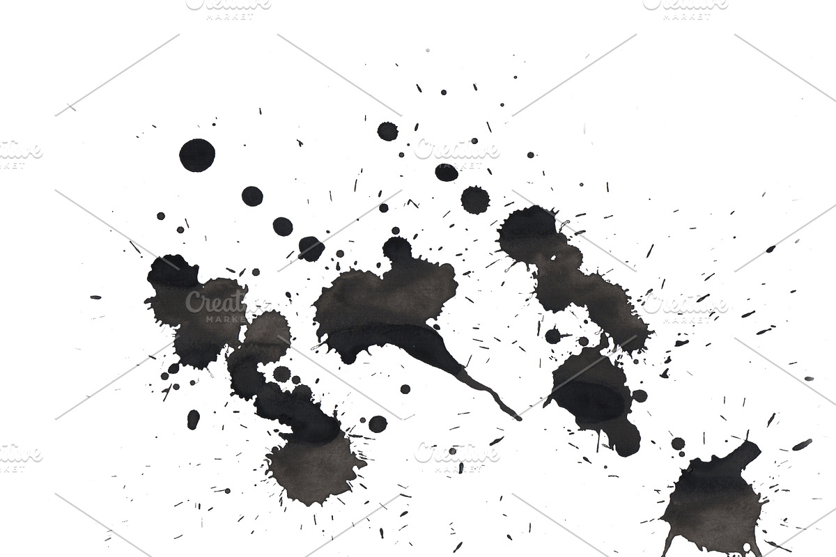12 Color Splatter Photoshop brushes, a Brush Add-On by PeoGeo Creative (Photo 14 of 15)