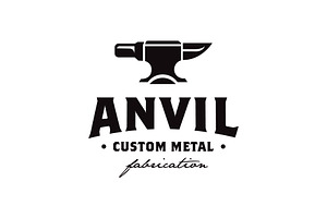 Blacksmith Custom Metal Forge Anvil, a Branding & Logo Template by funpixel