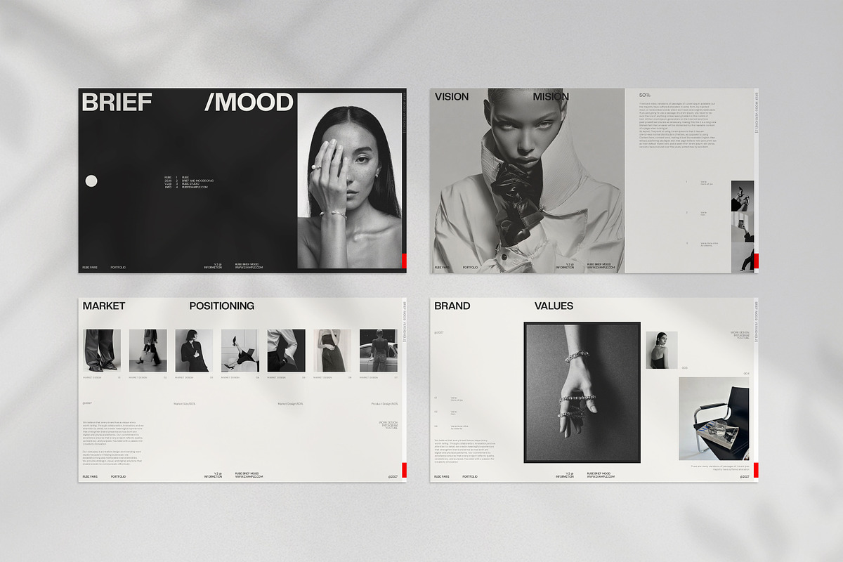 RUBE | Brief Mood Presentation, a Presentation Template by CreativexGenius (Photo 6 of 11)