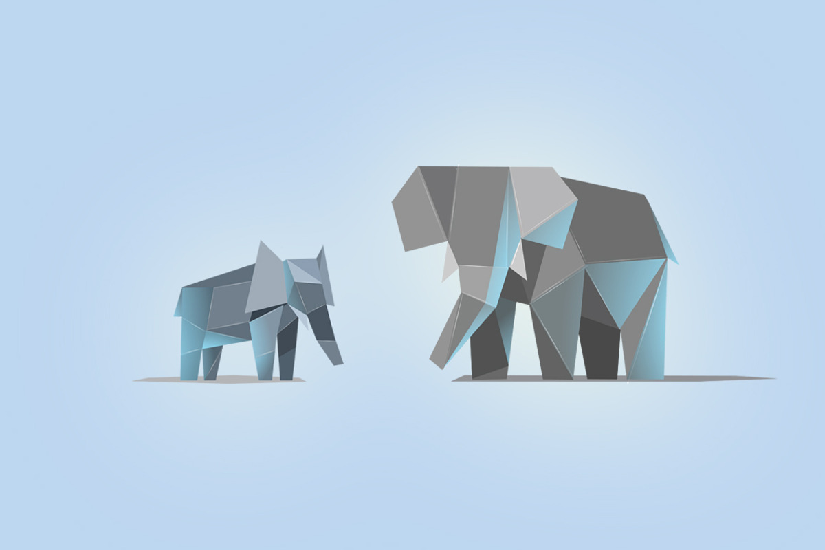 Set of vector polygonal animals, an Object Graphic by lemonoff (Photo 4 of 7)