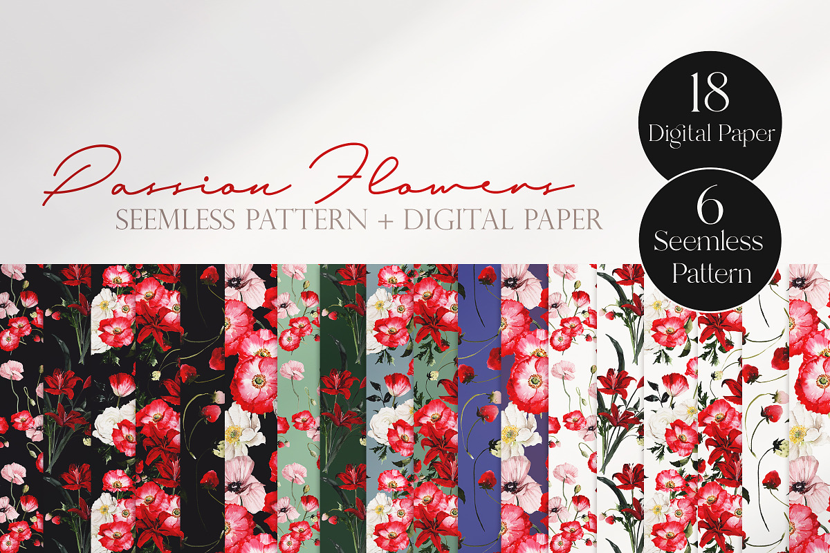 Watercolor flower - Passion of Dark, an Illustration by Beigetime (Photo 11 of 13)