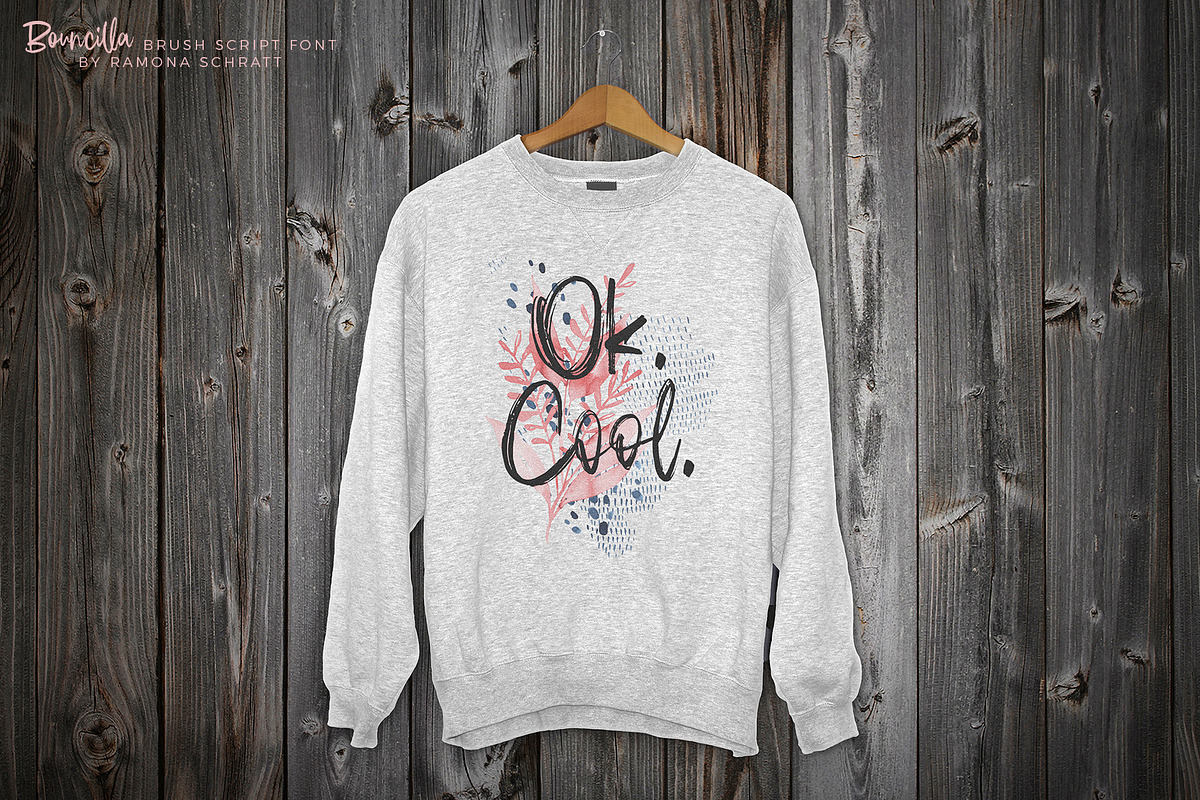 Bouncilla | Happy Brush Script Font, a Script Font by Ramona Schratt (Photo 10 of 20)