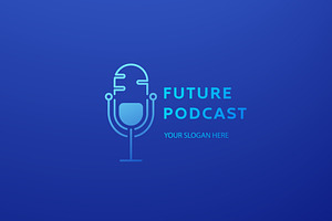 Future Podcast Logo Design Template, a Branding & Logo Template by Morvana Crew