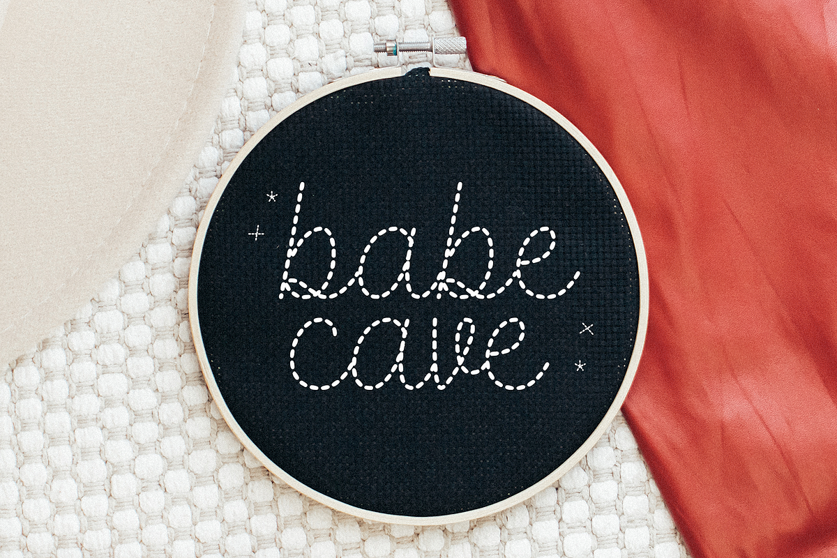 Love Stitch | Faux Embroidery Font, a Script Font by KA Designs (Photo 2 of 11)