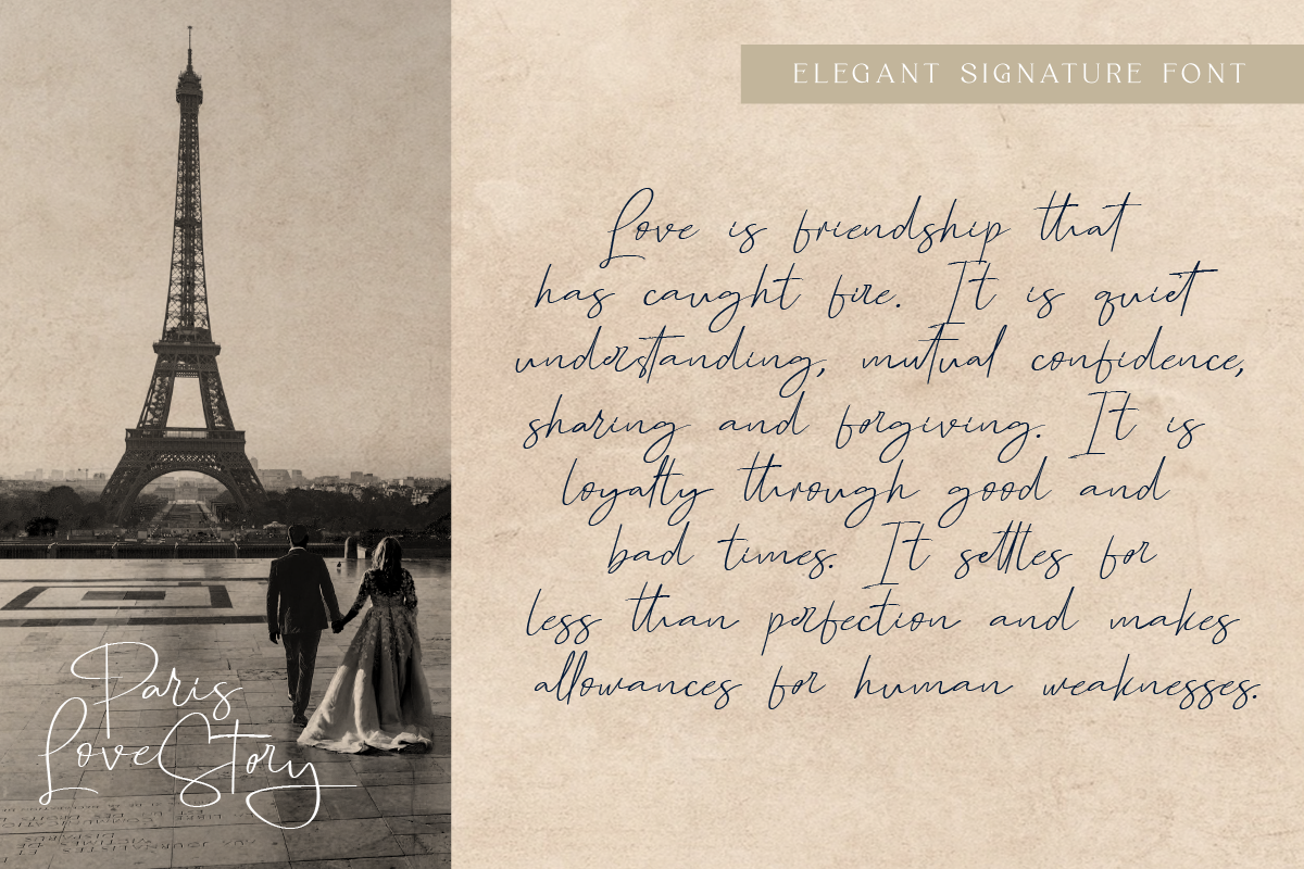 Phitagate Elegant Signature Font, a Script Font by Ronny Studio (Photo 5 of 13)