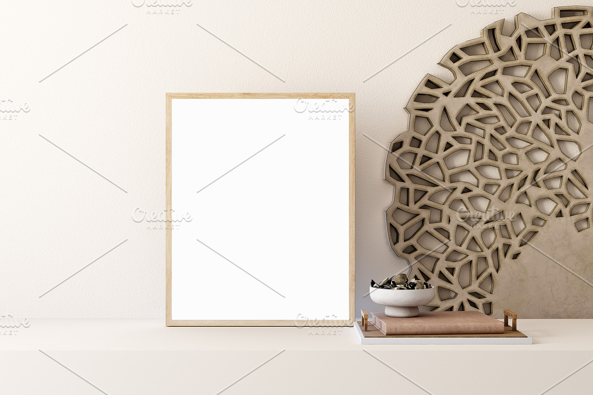 Frame Mockup Bundle Boho - 03, a Print Template by Mockup Shop (Photo 11 of 15)