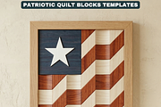 Patriotic Barn Quilt Block Patterns, a Pattern Graphic by AtacanDigital (Thumbnail 5 of 6)