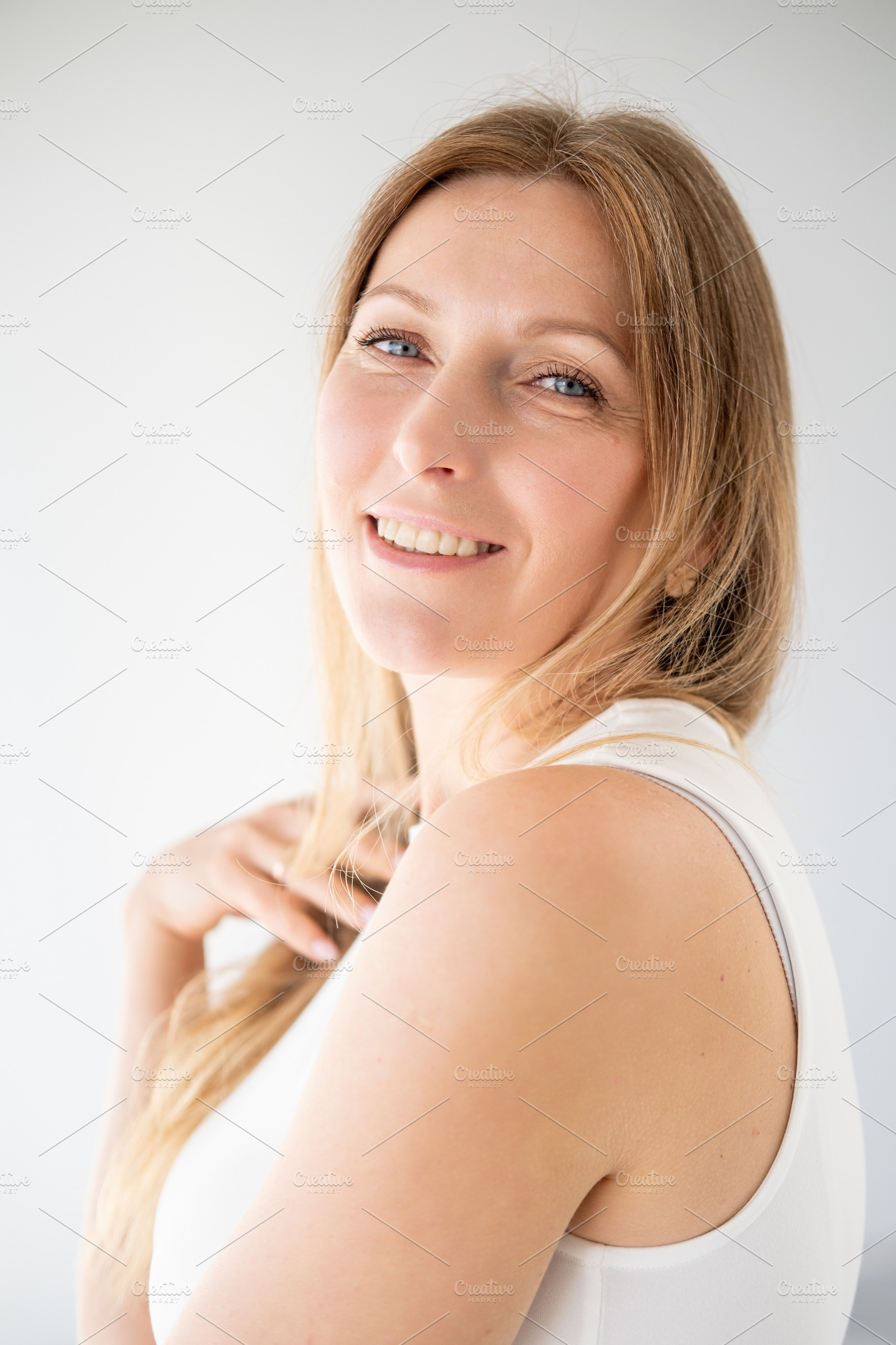 Female beauty wellness care happy woman face skin, a Person Photo by Photo Drive Studio