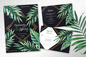 Tropical Midnight Wedding Suite