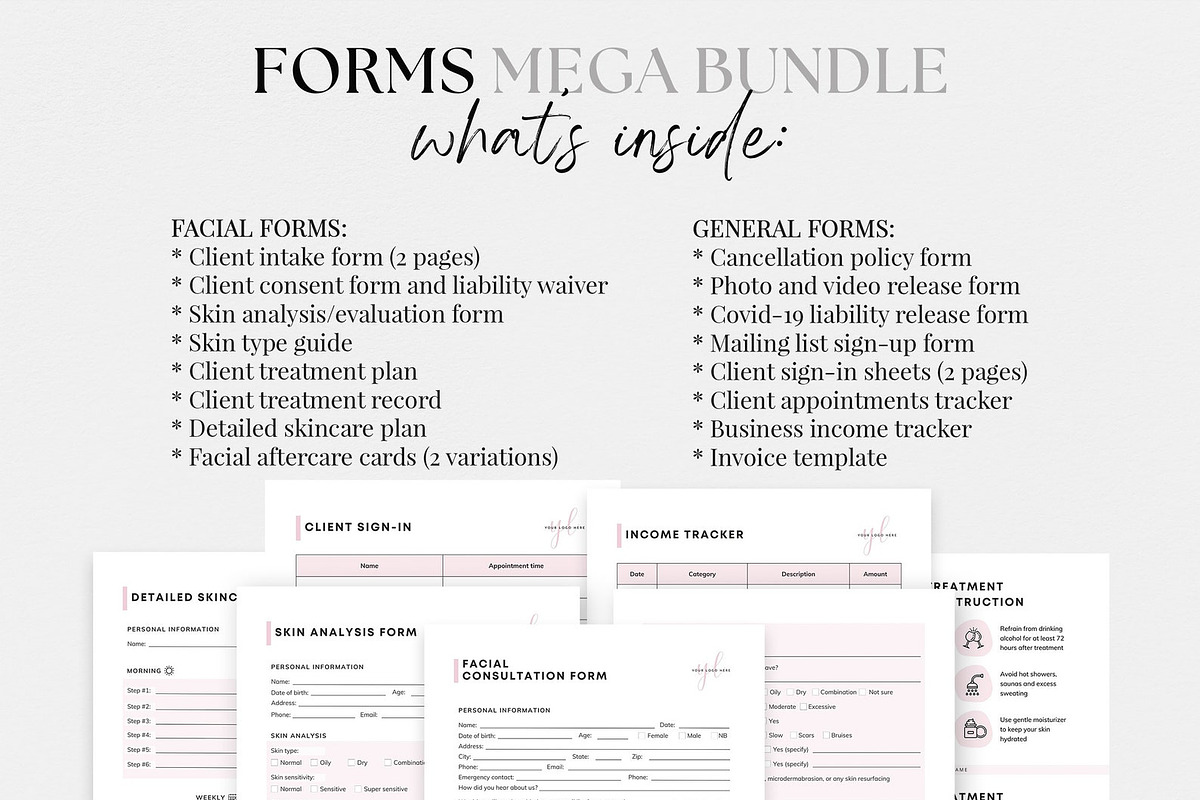 Facial Consultation Form, a Websites & App Template by SwitzerShop (Photo 3 of 9)