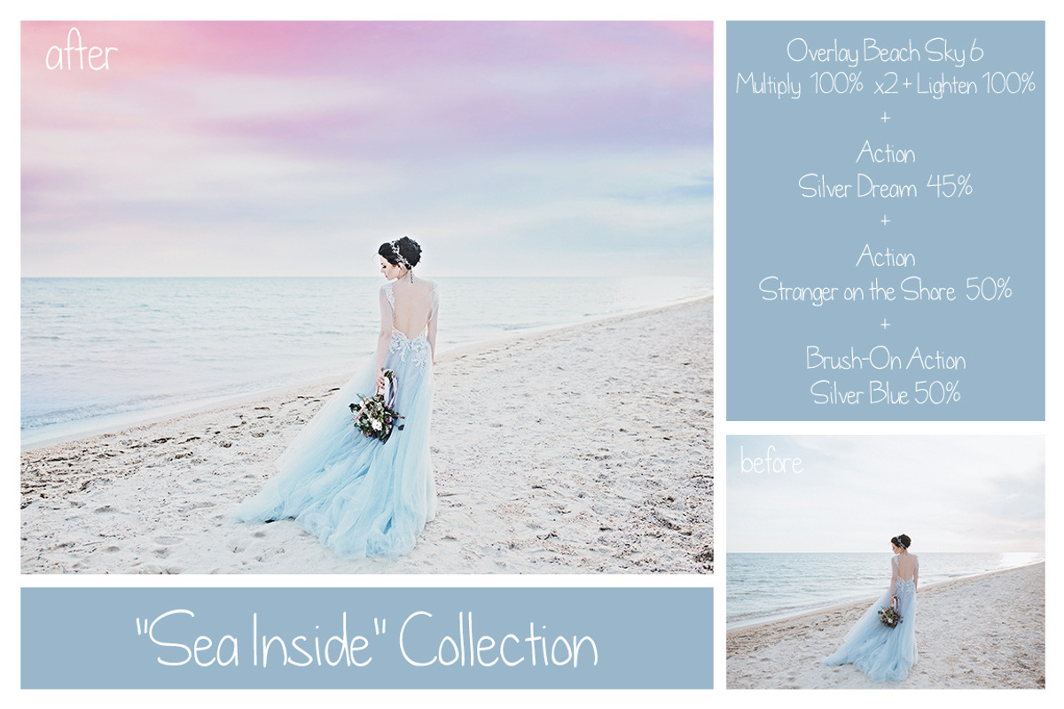 Sea Bundle - Pastel Dreamy Sea, an Action Add-On by LovePhotoMoment (Photo 3 of 20)