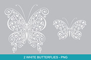 Scrollwork Butterfly Vector Clipart, a Graphic by Galina Ivanova (Thumbnail 3 of 6)