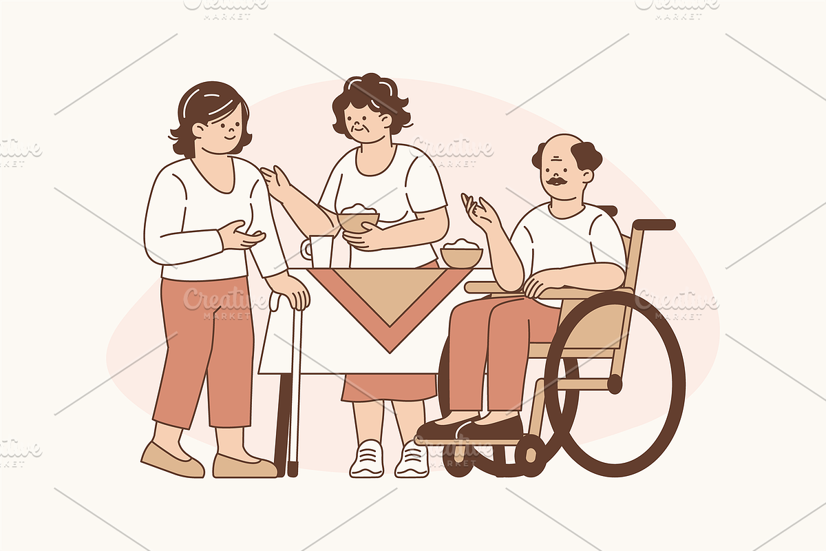 Vibrant Senior Life Illustration, an Object Graphic by Jump Studio (Photo 4 of 12)