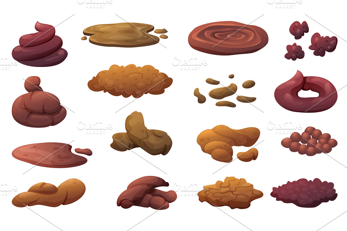 Excrement types. Animal and human, an Illustration by Onyx