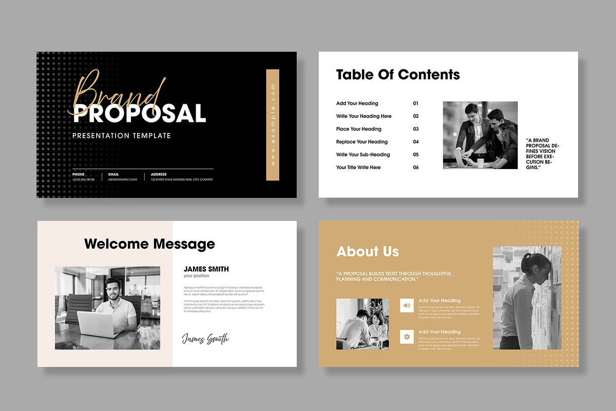 Brand Proposal Presentation Template, a Print Template by MightyDesign (Photo 2 of 8)