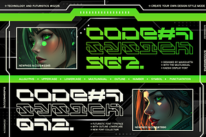 Kaeshi - Modern Techno Typeface