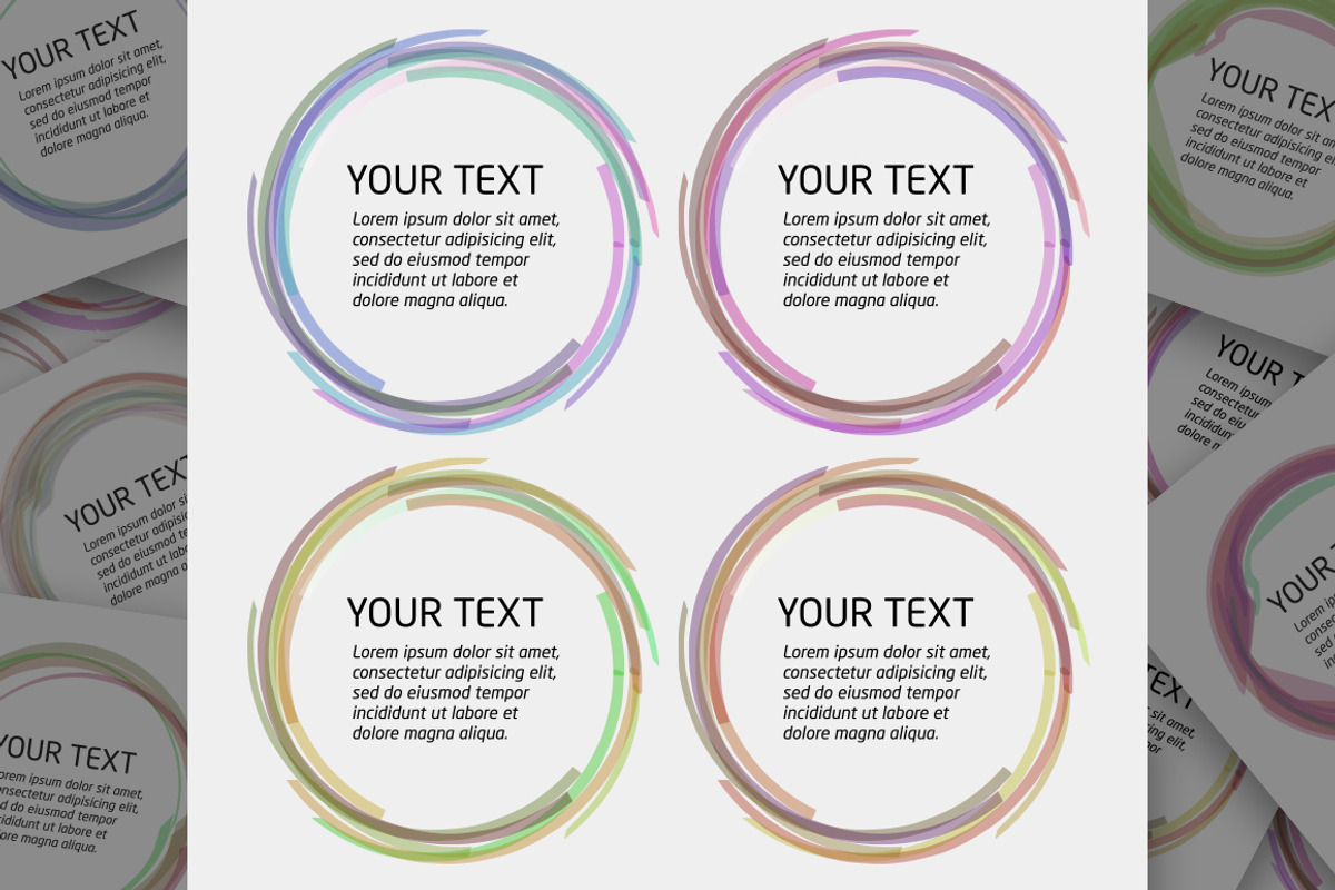 Abstract Circle Color Patterns set, an Object Graphic by ToozDesign (Photo 3 of 8)