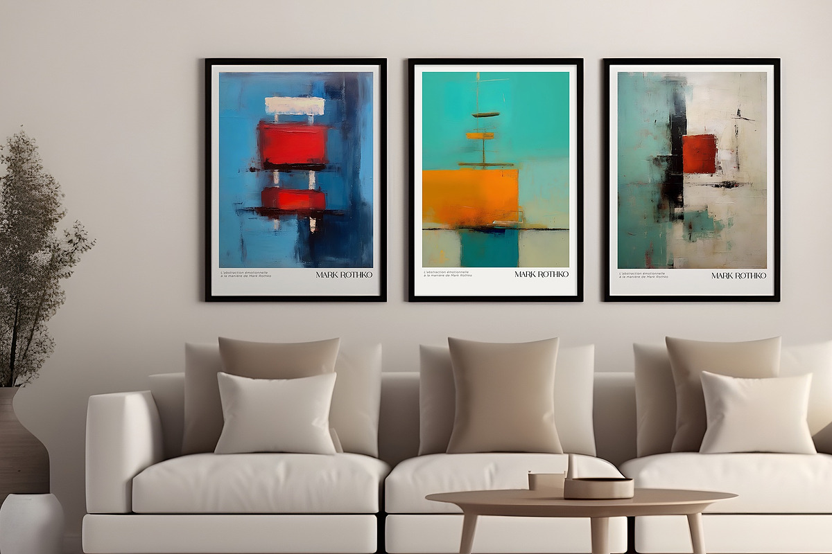 Art Poster Inspired by Mark Rothko, a Decorative Illustration by Vibrand Studio (Photo 7 of 12)