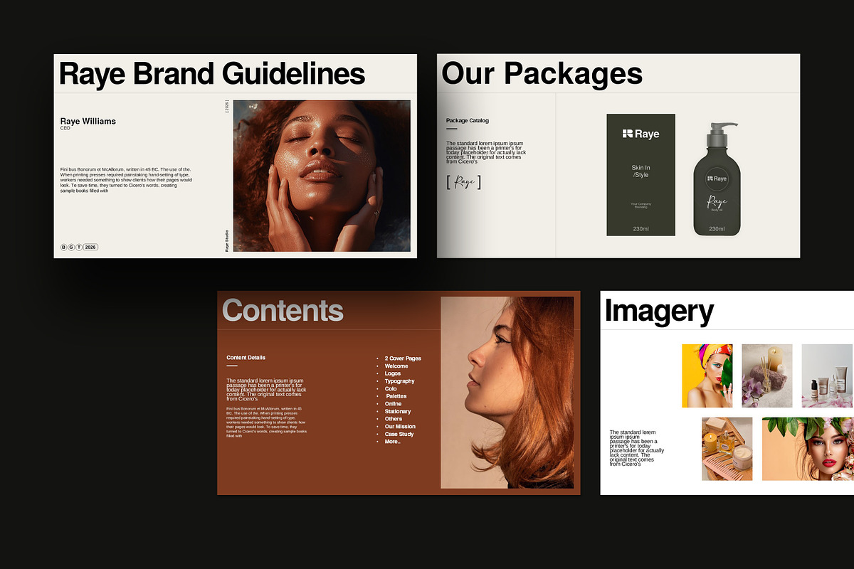 Raye Brand Guidelines Template, a Presentation Template by slidestock55 (Photo 11 of 13)