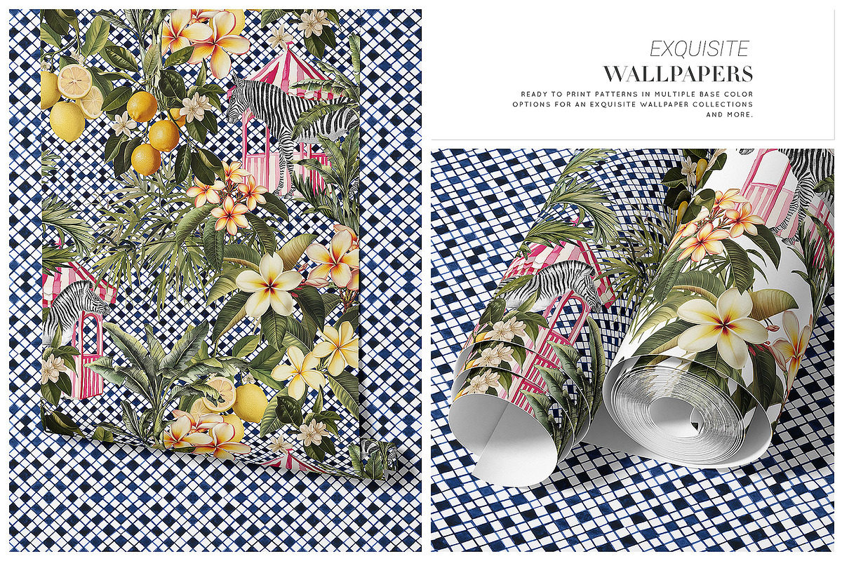 Costa Flores Tropical Lemon Pattern, a Pattern Graphic by Pink Linen (Photo 8 of 10)