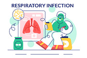 10 Respiratory Infection Vector, a Healthcare Illustration by denayunebgt (Thumbnail 4 of 4)