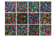 Graffiti Pattern, a Pattern Graphic by Forhadx5 (Thumbnail 4 of 11)