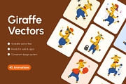 45 Animated Giraffe Vector Icons, an Emoji Icon by Brickclay (Thumbnail 1 of 4)