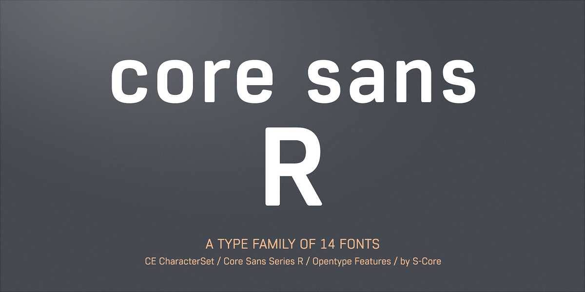 Core Sans R, a Sans Serif Font by S-Core (Photo 1 of 6)